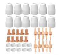 Eawfgtuw Per 22pcs PD116-8 PR110 Plasma Taglio Torcia Consumabili Kit per Trafimet Serie S45 S25 con Ugelli, Elettrodi, Scudo e Guida Molla
