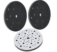 Eawfgtuw per 3PCS 6 Pollice 150mm Platorelli per Levigatrici Orbitali, 70 Fori Interfaccia Pad con, Spugna Morbida Supporto Disco Abrasivo per Lucidatura e per Bordo