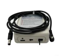 Eawfgtuw per alimentatore portatile con batteria da 3000 mAh, uscita multi-tensione 5V/6V/9V/12V, commutazione di polarità DC5521 per radio compatibili, tipo C PD