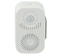 Eawfgtuw Per campanello di benvenuto con sensore di movimento con saluti registrabili e lettore audio per l'ingresso del negozio, allarme di sicurezza aziendale e cliente (20 voci/registrabili)