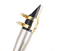 Eawfgtuw Per Clarinetto tascabile in Mib in oro, strumento a fiato portatile in ABS per principianti con borsa per il trasporto e grafico delle diteggiature, clarinetto compatto in stile sassofono per