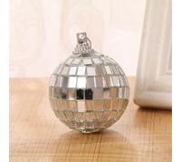 Eawfgtuw Per Disco Specchio Palla per Danza Partito Fase Per Effetto, 5/10/15/20cm Glitter Ball con Argento Foil Riflettente Per, Compatibile con (10cm)