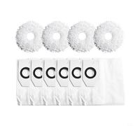 Eawfgtuw Per Eureka J12 Per Ultra Vacuum Kit Parti di Ricambio con 6 Sacchetti di Polvere e 4 Panni Mocio, Compatibile con Per Eureka J12 Per Ultra e Per V12, Clog- Design,(A)