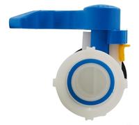 Eawfgtuw Per IBC Container Flap Valve S60x6 Filettatura Grossa Beccuccio di scarico per serbatoi di stoccaggio dell'acqua e barili di pioggia, DN40 62mm Adattatore serbatoio in plastica con per