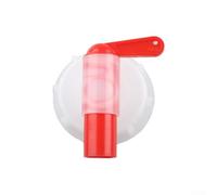 Eawfgtuw Per rubinetto in plastica DN51 da 51 mm per serbatoi di soluzione nutritiva per piante orticole, compatibile con contenitori da 5 l, rosso e bianco, materiale PP, per una facile installazione