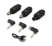 Eawfgtuw Per sistema microfonico wireless per microfono dinamico, ricevitore trasmettitore XLR con audio a 24 bit, gamma di frequenza 600-690 MHz, ritardo < 15 ms, portata 80 m, (in 2)