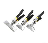 Eawfgtuw Pinze piegatubi per lamiera, aggraffatrice manuale con manico dritto o a gomito, larghezza ganascia 80 mm o 150 mm, struttura in acciaio al cromo-vanadio per precisione (B)