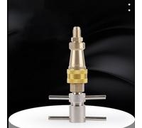 Eawfgtuw Raccordo rapido in ottone per frigorifero, 10,2 cm, per rame durevole e ferro galvanizzato, raccordo rapido per manutenzione del frigorifero, linea di aspirazione Clea