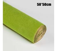 Eawfgtuw Rotoli di tappetini per paesaggio erboso per paesaggio ferroviario, accessori per diorama di guerra in verde, verde chiaro, verde scuro, bianco (verde chiaro, 50 x 50 cm)