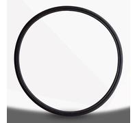 Eawfgtuw Ruota in poliuretano per bici a scatto fisso 24 x 0,38 mm, non pneumatica, per bici da città e pendolari, senza gomma piatta, confezione da (nero)