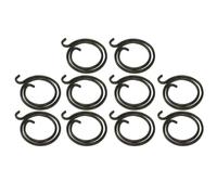 Eawfgtuw Set di 10 molle di ricambio per maniglia della porta, spessore 1,2 mm, molla elicoidale interna per riparazione a leva, meccanismo di maniglia per porta rivestito in zinco durevole e nero