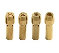 Eawfgtuw Set di 16 pinze per trapano in ottone da 0,5-3,2 mm, mini pinze per utensili rotanti con dado in lega di acciaio da 8 mm e mandrini di diametro 4,8 mm, per foratura multifunzione e