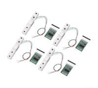 Eawfgtuw Set di 4 sensori di peso digitali per cella di carico da 10 kg + per sensore di pesatura modulo HX711