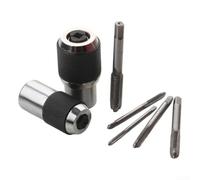 Eawfgtuw Set di 7 prese regolabili per rubinetti, kit di strumenti di estrazione per rubinetti rotti, alesatori, estrattori a vite, riparazione filettatura, officina