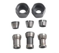 Eawfgtuw Set di 8 adattatori per mandrini a pinza di dimensioni miste, 6 mm, 6,35 mm, 8 mm, in acciaio al carbonio, per incisioni, taglierine e router elettrici per legno (6 pezzi)