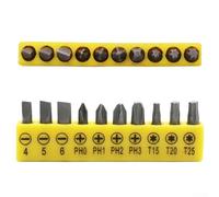 Eawfgtuw Set di chiavi a cricchetto compatte con attacco esagonale da 1/4 di pollice a sgancio rapido, impugnatura ergonomica, include 10 punte da 25 mm per la riparazione e la manutenzione degli