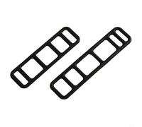 Eawfgtuw Set di cinghie in silicone per luci da bicicletta, con ganci, bande di montaggio elastiche in gomma per torcia, fanale posteriore, altoparlante, per legami durevoli per ciclismo e campeggio