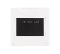 Eawfgtuw Set di griglie a diffrazione ottica, 50 x 50 mm, tra cui fessura singola, doppia fessura, tripla fessura e modello di interferenza circolare, adatto per esperimenti di fisica (doppie fessure)