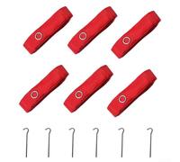 Eawfgtuw Set di linee di confine per campo da beach volley all'aperto, kit professionale per marcatura a rete con picchetti per allenamento in spiaggia sul campo di sabbia, marcatori da campo da beach