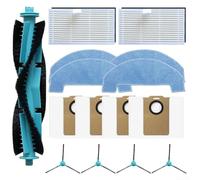 Eawfgtuw Set di pezzi di ricambio, con spazzola principale, panno mocio, filtro, sacchetto per polvere, spazzola laterale per robot aspirapolvere S3/S3 Plus/R3/R3 Plus, pulizia efficiente (A)