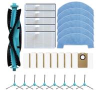 Eawfgtuw Set di pezzi di ricambio, con spazzola principale, panno mocio, filtro, sacchetto per polvere, spazzola laterale per robot aspirapolvere S3/S3 Plus/R3/R3 Plus, pulizia efficiente (B)
