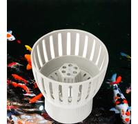 Eawfgtuw Skimmer per lo scarico dello stagno Koi, con altezza regolabile e angolo di oscillazione per un controllo efficiente dell'acqua, tazza di raccolta dei detriti allargata, per una costruzione