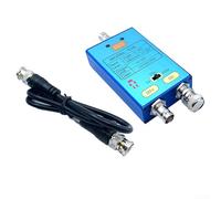 Eawfgtuw Sonda differenziale per oscilloscopio T100 1X/10X/100X, larghezza di banda 10 MHz ±10 V Gamma di ingresso a basso rumore USB-C ricaricabile per amplificazione del segnale debole