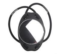 Eawfgtuw Specchio da polso per immersioni subacquee, per la sicurezza subacquea, con fascia elastica, mirino compatto in vetro per subacquei, snorkeling e nuoto, nero, 2,95 x