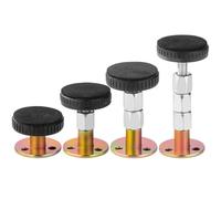 Eawfgtuw Stabilizzatore regolabile per telaio del letto filettato, anti-vibrazione, anti-collisione, protezione da parete con cuscinetto in gomma morbida e per EVA adatto per 30-40 mm, 47-64 mm, 67-87