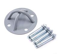 Eawfgtuw Staffa di montaggio a parete e soffitto per allenamento in sospensione, altalena yoga, ancoraggio in metallo antiruggine con 4 fori, supporta fino a 1000 kg, include fissaggi, 12 x