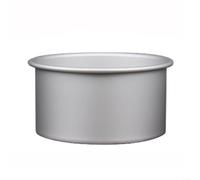 Eawfgtuw Stampo rotondo in lega di alluminio per torte in chiffon per cottura fai da te, piatto da forno non profondo per deliziosi dessert (20,3 cm)