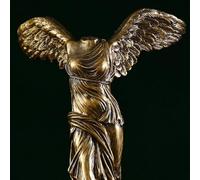 Eawfgtuw Statua in resina Winged For Victory of Samothracia, dea della vittoria per la vittoria, ornamento da scrivania con ali maestose, decorazione classica per la casa in oro o bianco, Arti(E5