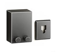 Eawfgtuw Stendibiancheria retrattile da 4,2 m, in acciaio inox, regolabile, filo per stendere il bucato invisibile, stendibiancheria da parete (nero)