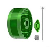 Eawfgtuw Strumento di rimozione movimento centrale 5 in 1 per 44 mm BBR-60 DUB16T BB-9100 per -386, per lega di alluminio CNC per chiave per installazione guarnitura verde, richiede cricchetto 3/8