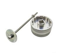 Eawfgtuw Strumento per movimento centrale T47 da 5,1 cm, per chiave assale per Enduro PF30, Chris King, ThreadFi T47, Praxis T47, 16 tacche 52,2 mm e 12 tacche 50,4 mm, alluminio 7075 argento