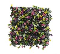 Eawfgtuw Tappetino in erba artificiale, 50 x 50 cm, siepe in plastica, decorazione da parete, per interni ed esterni, casa, giardino, recinzione, protezione della privacy (G)