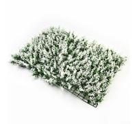 Eawfgtuw Tappeto erboso artificiale in plastica PVC, siepe, recinzione, foglia, pannello decorativo per casa, matrimonio, ufficio, finestra, giardino, 40 x 60 cm (bianco)