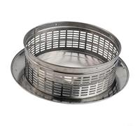 Eawfgtuw Tappo rotondo in acciaio inossidabile 304 con design a ombrello, per camino, camino e condotti di ventilazione di scarico, argento (300 mm)