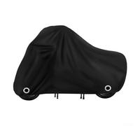 Eawfgtuw Telo impermeabile per moto con rivestimento in PEVA e pile, antivento, protezione esterna per scooter e ciclomotore, nero, 183 x 89 x 115 cm