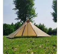 Eawfgtuw Tenda da campeggio piramidale per escursionismo da solo, 210T, resistente agli strappi, impermeabile, con installazione per bastoni da trekking, tenda portatile da zaino per -2 persone, verde