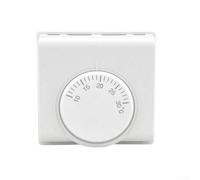 Eawfgtuw Termostato per riscaldamento centralizzato con alloggiamento ignifugo, controllo preciso della temperatura e manopola girevole a 360°, compatibile con elettrico