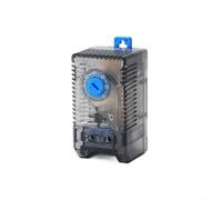 Eawfgtuw Termostato su guida DIN 0-60 ° C regolatore meccanico per riscaldamento elettrico e controllo della ventola, interruttore bimetallico compatto con slot di montaggio da 35 mm (KTS011)