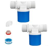 Eawfgtuw Valvola a galleggiante automatica per serbatoio dell'acqua da 1/2 "3/4" 1 pollice tipo interno in plastica per piscine di bestiame sistemi di irrigazione (F)