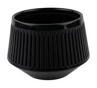 Eawfgtuw Vaso per orchidee con fori di ventilazione a 360° e piattini, design interno ed esterno in resina a doppio strato per orchidee, piante grasse, cactus o confezione da 2 (1 pezzo nero)