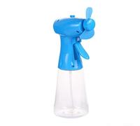 Eawfgtuw Ventilatore nebulizzatore portatile, con bottiglia spray d'acqua, capacità 500 ml, funzionamento a batteria, dispositivo di raffreddamento personale per attività interne ed esterne (blu)