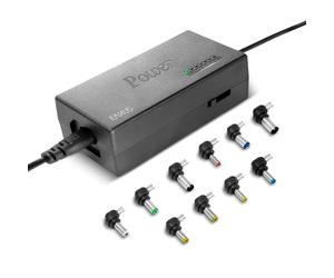 Eaxus® Alimentazione universale - Caricabatterie per laptop/notebook e altri dispositivi - 12-24 Volt, 96 Watt, con 10 attacchi