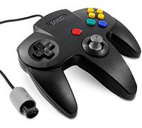 Eaxus® Controller adatto a N64 - Gamepad compatibile con la console Nintendo 64, Nero