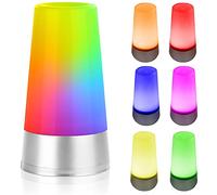 Eaxus®️ Luce d'atmosfera colorata - Lampada da tavolo a LED con cambio di colore RGB