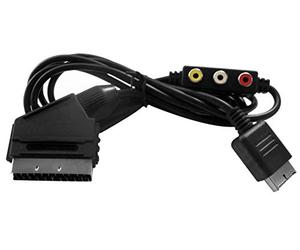 Eaxus® RGB Scart Cable adatto a Playstation - Cavo TV con uscita audio - Compatibile con PSX PS1 PS2 PS3
