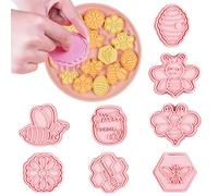 Eayoly Set di formine per Biscotti 8 Pezzi - Tagliapasta Tagliapasta a Forma di Ape - Set di formine per Biscotti per stampi per Biscotti, 8 Pezzi, formine per Biscotti, stampini per, per cuocere